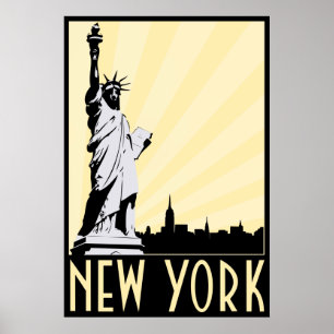 Poster Nova Iorque de Vintage