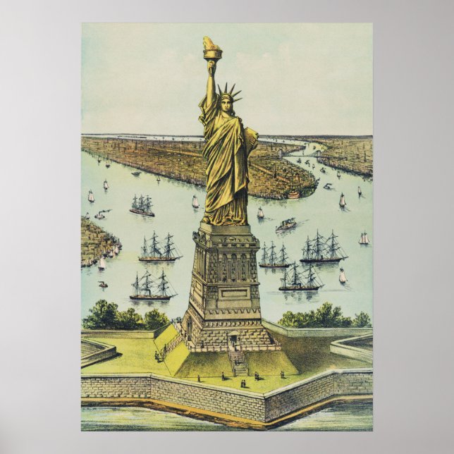 Poster Nova Iorque de Vintage (Frente)