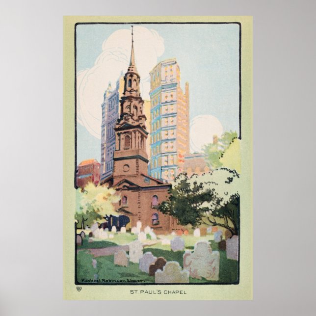 Poster Nova Iorque de Vintage (Frente)