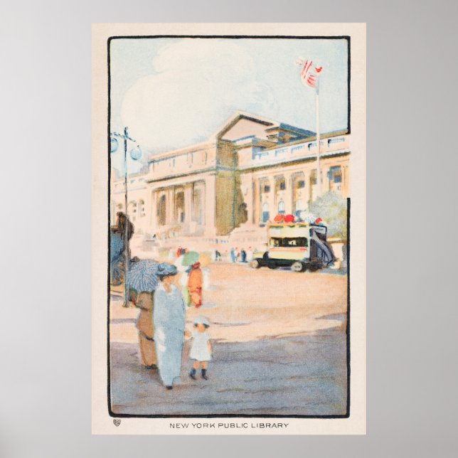 Poster Nova Iorque de Vintage (Frente)