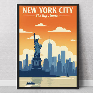 Poster Nova Iorque de Vintage