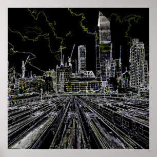 Poster Nova Iorque desenhada