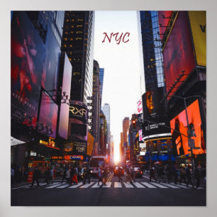 Poster Nova Iorque do Quadrado do NYC Times