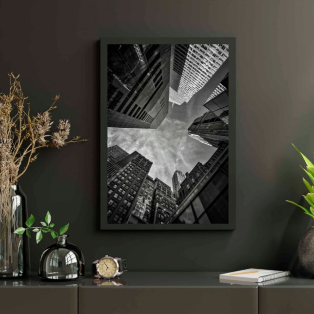 Poster Nova Iorque Edifícios preto e branco (Criador carregado)