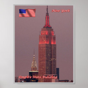 Poster Nova Iorque - Empire State Building - EUA -