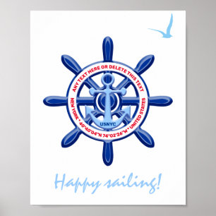 Poster Nova Iorque, Estados Unidos, Personalizável, Viage