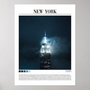 Poster Nova Iorque Minimalista NYC Wall Art