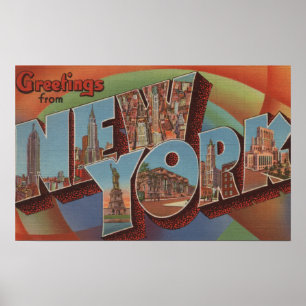 Poster Nova Iorque, New York - grandes cenas da letra
