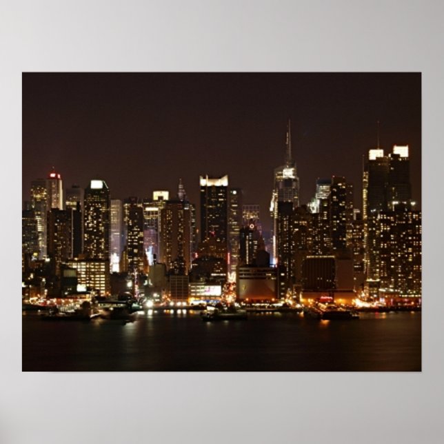 Poster Nova Iorque Skyline (Frente)