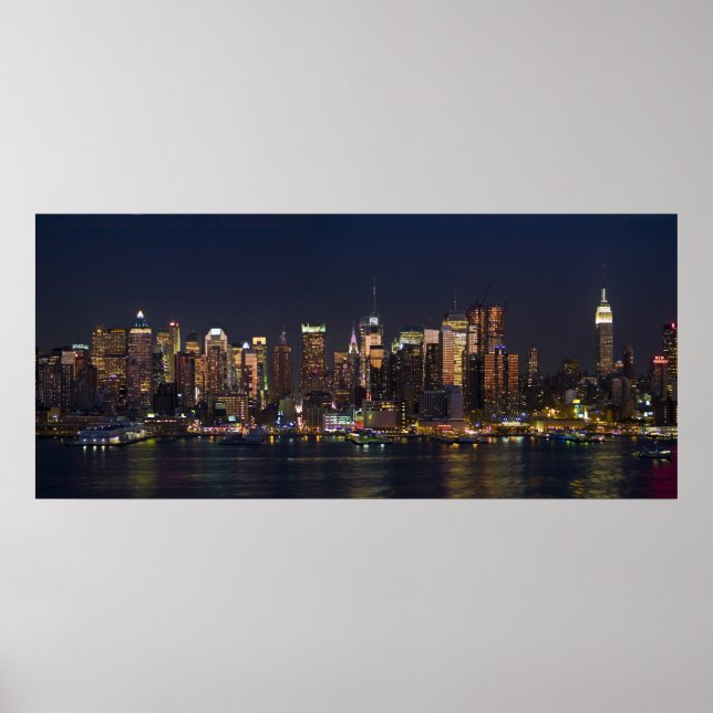 Poster Nova Iorque Skyline Panorama 08 (Frente)
