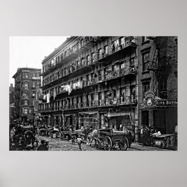 Poster Nova Iorque Tenement - 1912 (Frente)