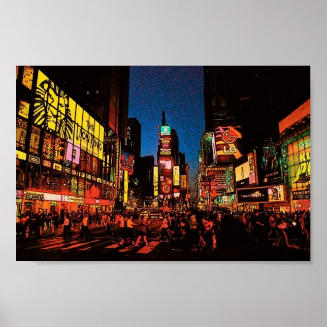 Poster Nova Iorque (Times Square) (Frente)