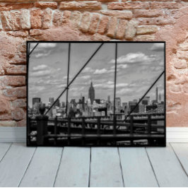 Poster Nova Iorque View a partir do Brooklyn Bridge