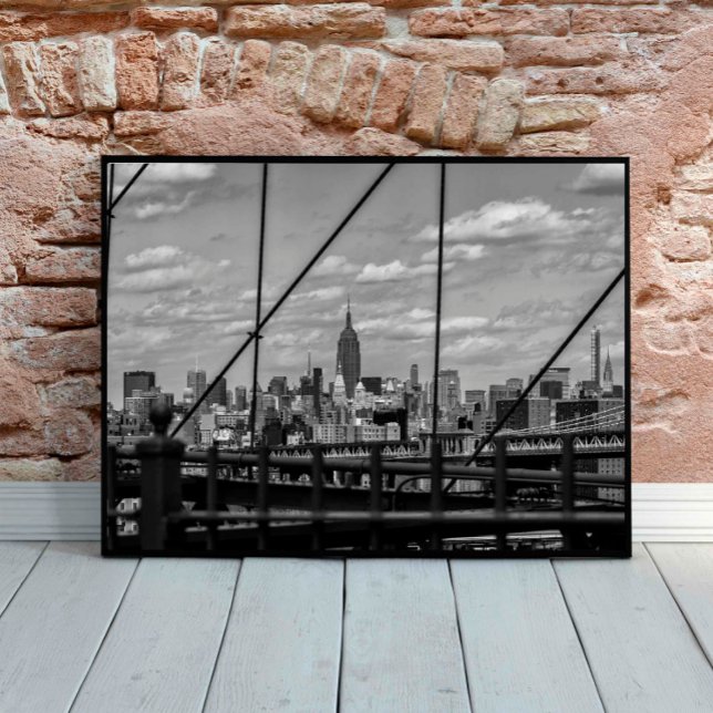 Poster Nova Iorque View a partir do Brooklyn Bridge (Criador carregado)