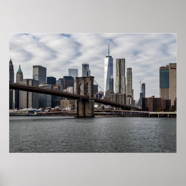 Poster Nova Iorque View do Brooklyn (Frente)