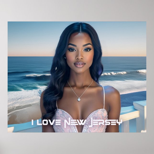 POSTER NOVA JERSEY - EU AMO NOVA JERSEY (Frente)