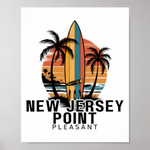 Poster Nova Jersey Point Pleasant Surfe Surfista _1