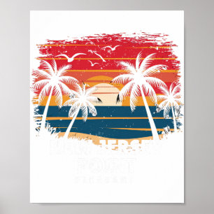 Poster Nova Jersey Point Pleasant Surfista Palmeira So