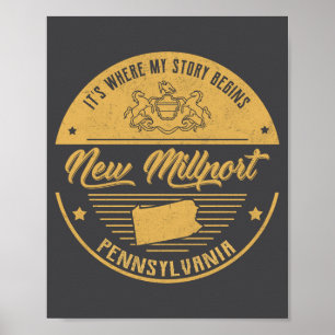 Poster Nova Millrt Pensilvânia É Onde Minha História Come