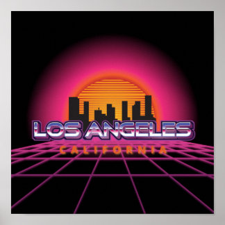 Poster Nova Onda Retro Los Angeles