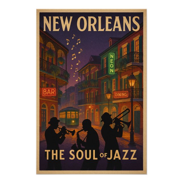 Pôster Nova Orleans - A Alma do Jazz (Frente)