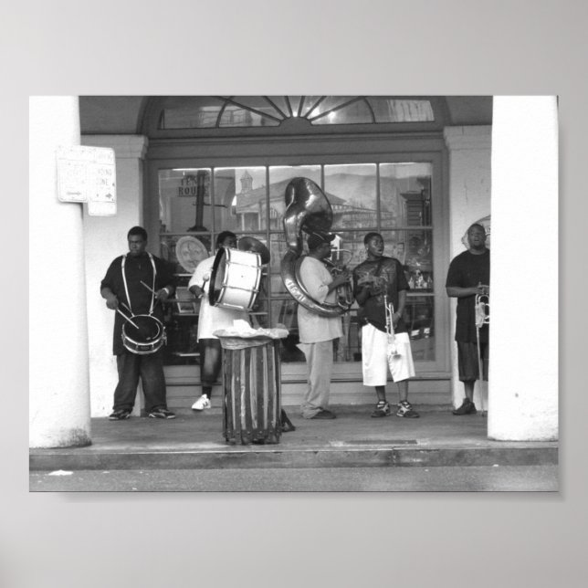 Pôster Nova Orleans Jazz Banda Fotografia do Quarto Franc (Frente)