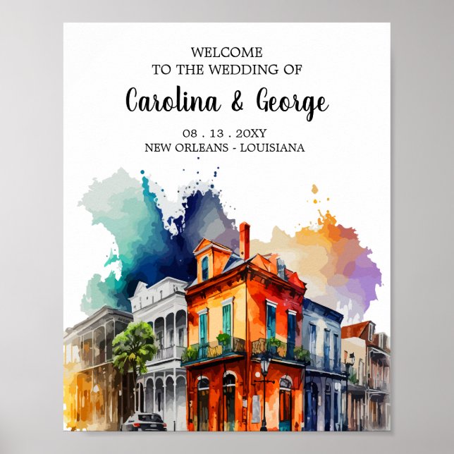 Poster Nova Orleans Nola - Boas-vindas ao Casamento por A (Frente)