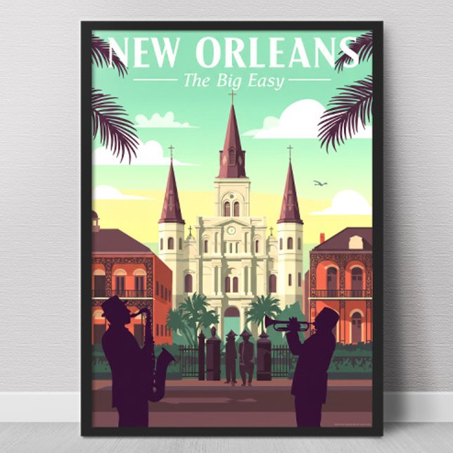Poster Nova Orleans Vintage (Criador carregado)