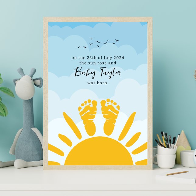 Poster Nova Pegada de Bebê Sunshine (Criador carregado)