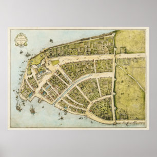 Poster Nova redacção do plano New Amsterdam de Castello