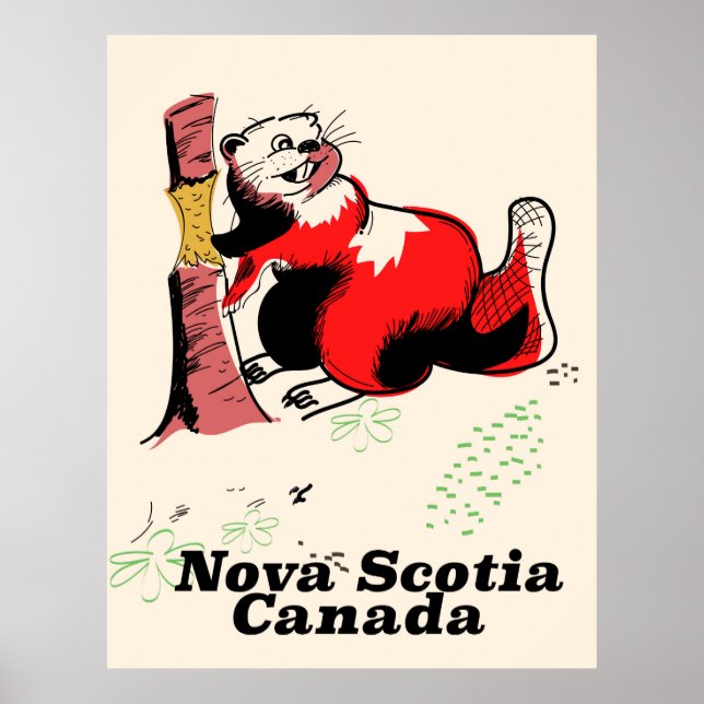 Poster Nova Scotia Canadá (Frente)
