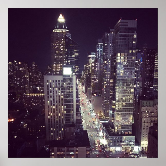 Pôster Nova York na noite 2 (Frente)