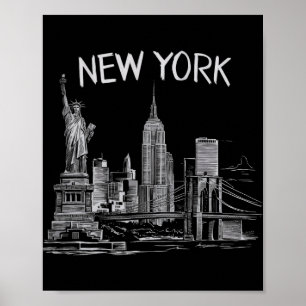 Poster Nova York Para Homens Mulheres Ny Cidade Vintage U