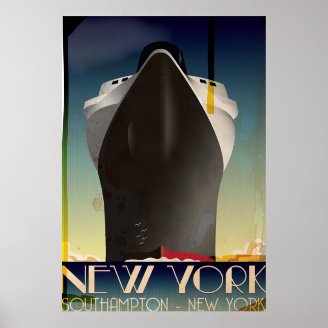 Pôster Nova York para Southampton (Frente)