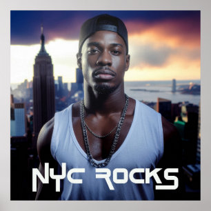 POSTER NOVA YORK ROCKS - NYC