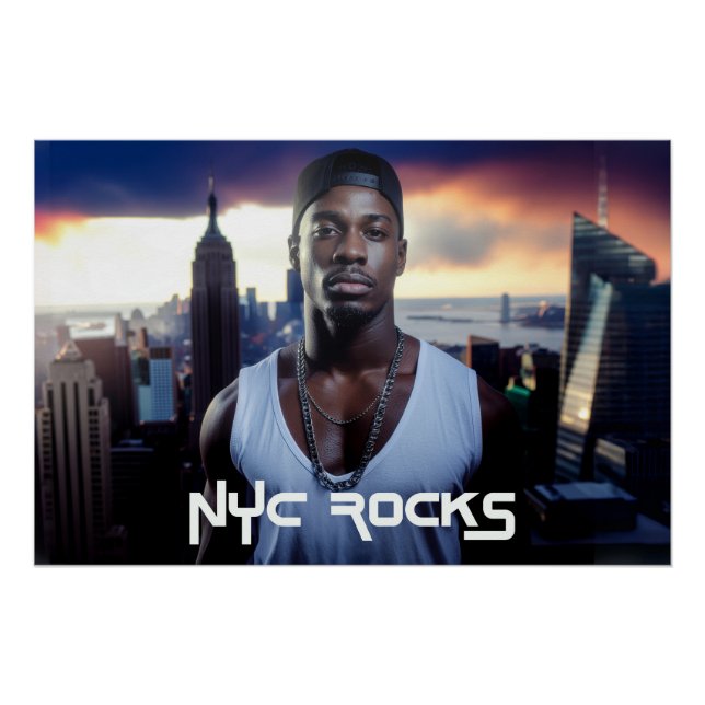 PÔSTER NOVA YORK ROCKS - NYC (Frente)