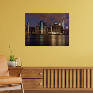 Poster Nova York Skyline à Noite