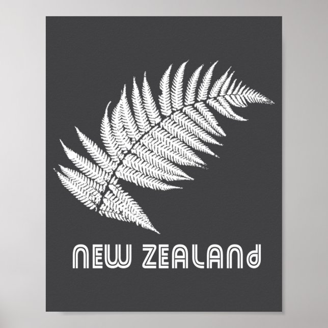 Poster Nova Zelândia Manga Longa  (Frente)