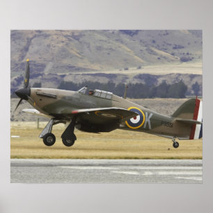 Poster Nova Zelândia, Otago, Wanaka, Warbird Com Mais De