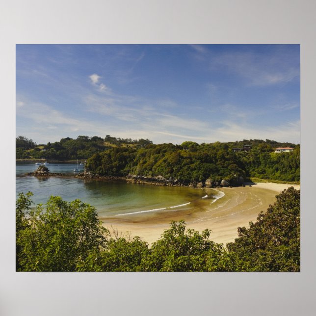 Pôster Nova Zelândia, Southland, Ilha Stewart, Halfmoon (Frente)