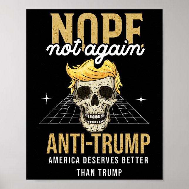 Poster Novamente Anti-Trump 2024 (Frente)