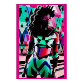 Pôster Novas Obsessões de Design Memphis