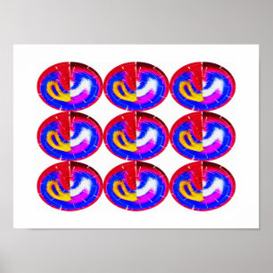 Pôster Nove discos voadores