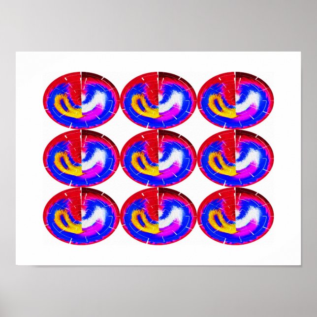 Pôster Nove discos voadores (Frente)