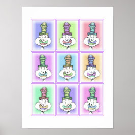 Poster Nove Palhaços de Chapéu Alto: Cartaz