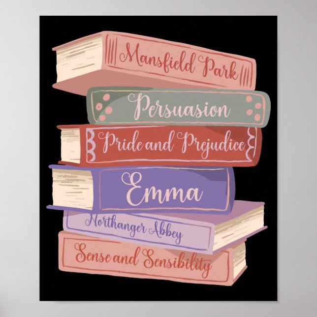Poster Novels V de Jane Austen (Frente)