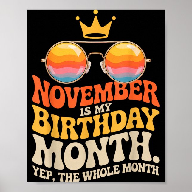 Poster November My Birthday For New Year 2026  (Frente)
