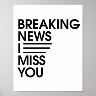 Poster novidades engraçadas que sinto sua falta