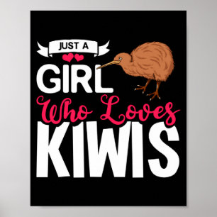 Poster Novo Bebê de Pássaro Kiwi Zelândia 1