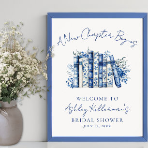 Poster Novo Capítulo Floral Livro Sinal de Boas-Vindas pa